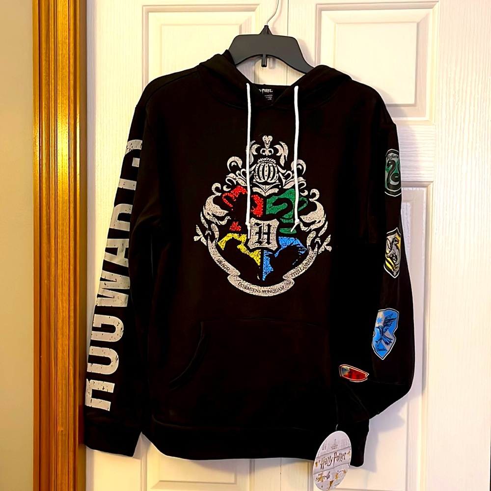 Harry Potter, hoodie Hogwarts, Gryffindor Hufflepuff Adult small